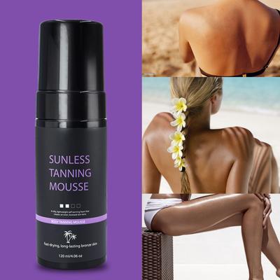 Self Tanning Foam, Fast Tanning, Odorless, Streak Free Tanning, Self Tanning Gloss, Long Lasting, Lightweight For All Skin Types,120ML
