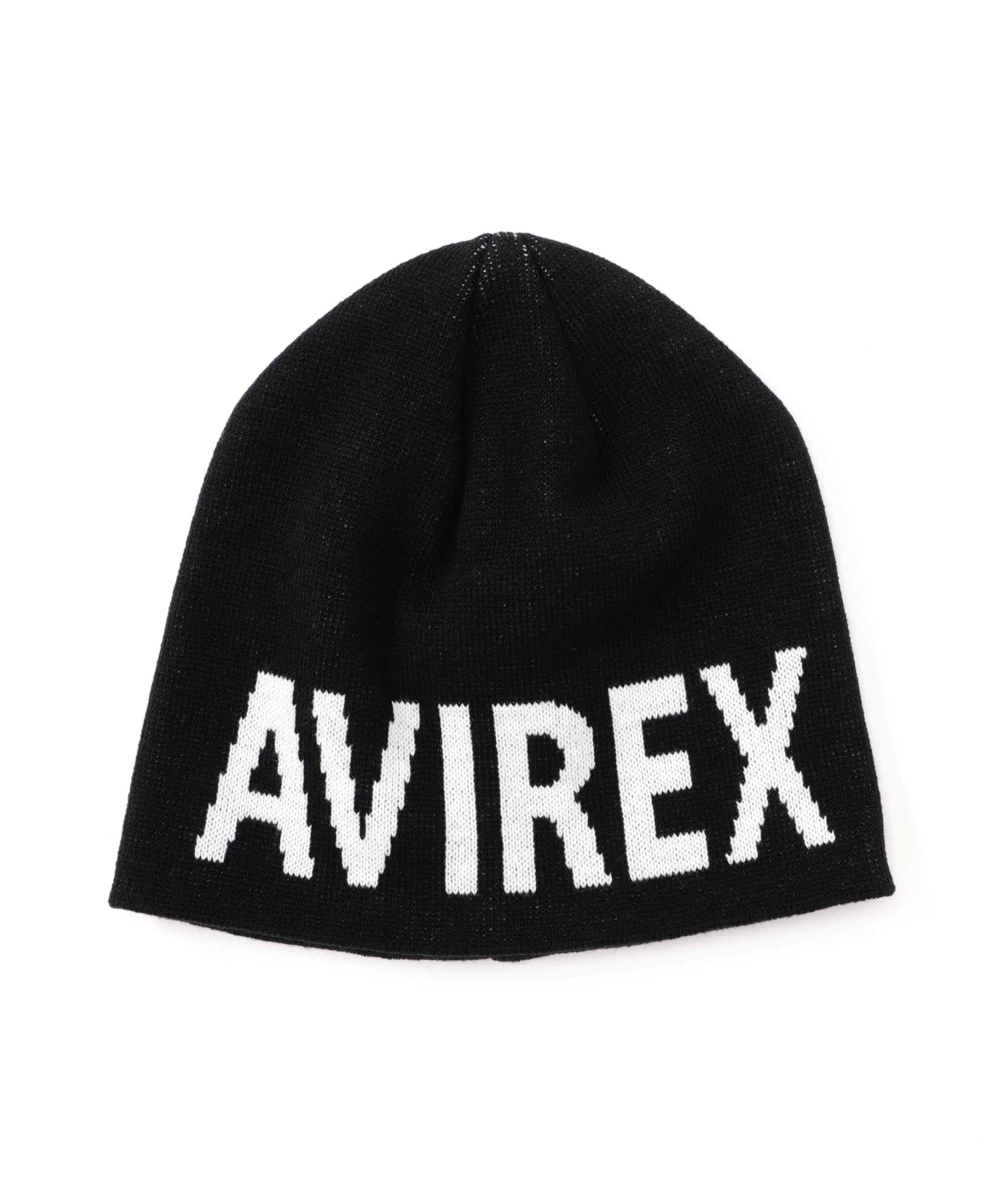 AVIREX Direct Store Limited AVIREX LOGO BEANIE Knit Cap Women s F 010 black 783-5274606