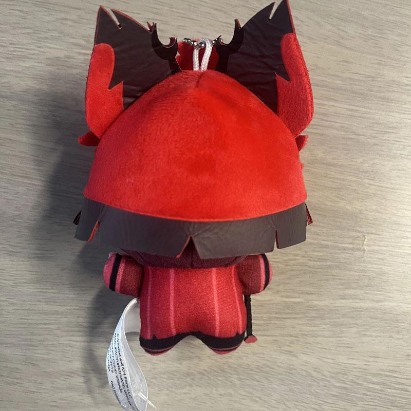 Hot 11cm Hazbin Hotel Alastor Anime Game Peripherals Soft Plush Stuffed Doll Ornament Toy Fans Gift Replica Edition Not Genuine