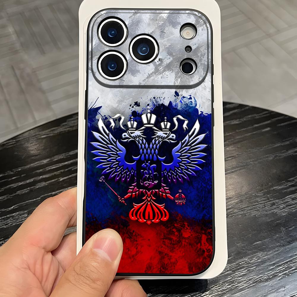 Russia Russian Flag Emblem National Phone Case For IPhone 17 Pro Max 16 15 14 Pro Max 13 11 X Xs Xr 8 7Plus Silicone Cover