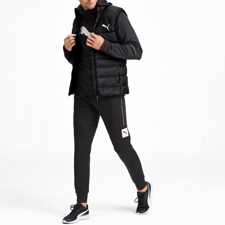 Puma Ležérní sportovní teplá péřová vesta bez rukávů se stojáčkem Pánské svrchní oblečení Černá 580886-01