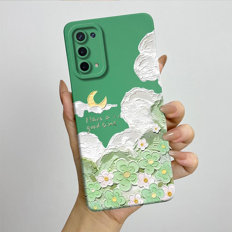 For OPPO A74 5G A54 5G Case A93 5G Capa Silicone Soft Phone Funda CPH2197 CPH2195 CPH2263 Painted Printed Protective Back Cover