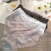 Elegant Transparent Lace Panties For Women Summer Lightweight Cotton Lined Mid Rise Triangular Design