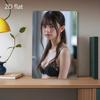 Vintage Metal Wall Art Decor 20x30cm Weatherproof Iron Sign Lingerie Portrait with Pre-Drilled Holes for Indoor Outdoor Home