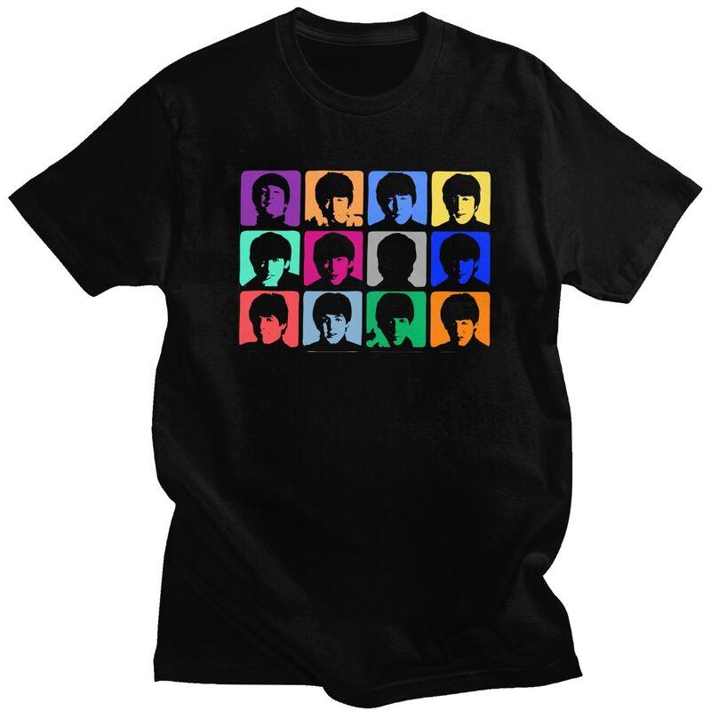 

Тяжелый металл Рок Футболки The Beatles для мужчин и женщин, с коротким рукавом, 100% хлопок, Повседневные футболки, Уличные футболки XL