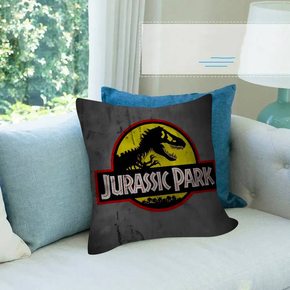 C-Cool J-Jurassic Logo World Personalized Picture Text Home Decorative Pillows Household Gifts 45X45Cm