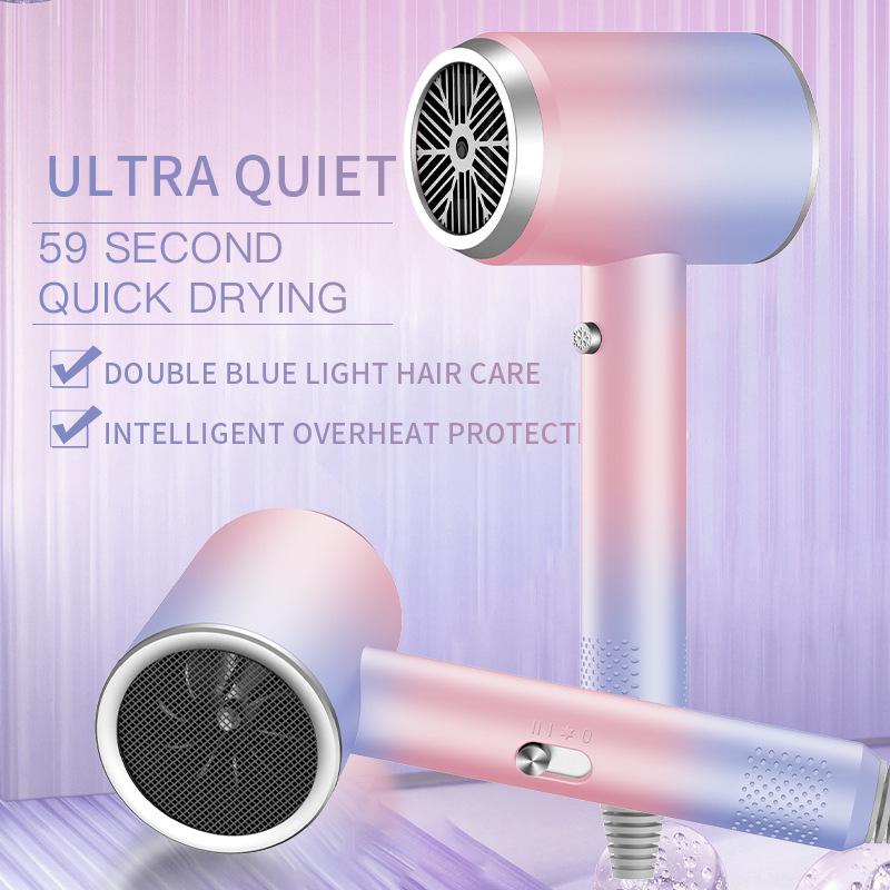 High-Speed Hair Dryer with Blue Light for Salon-Quality Hair Care