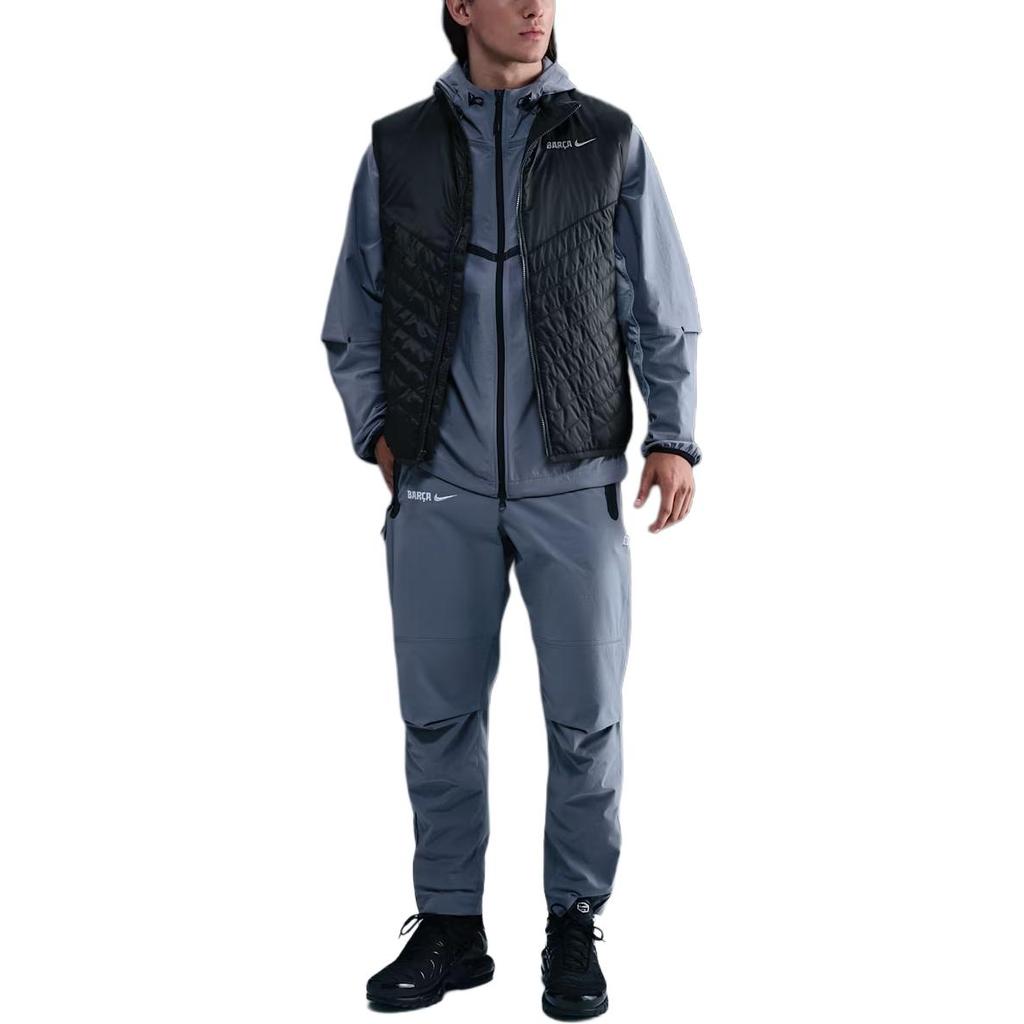 Nike FC Vests Men's Charcoal Gray/Charcoal Gray/Smoke Gray Stand Collar Other HM3175-060