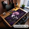 Kaukolės Gothic Temos Individualus Pelės Kilimėlis, Personalizuotas Su Vardiniu Tekstu, Pritaikomas Stalo Kilimėlis Biurui, Namų Dekoras