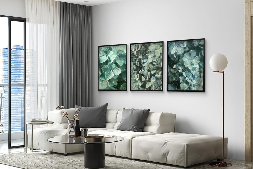 Plakaty W Zieleni Obrazy Na Ścianę Ścienne Zielone Liście Natura 30x40