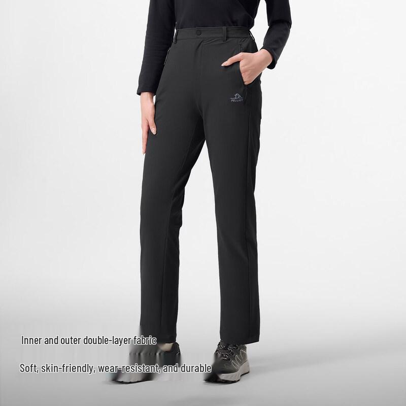 Pelliot Women's Outdoor Windproof Water-Repellent Softshell Pants