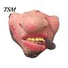 Home Celebration Accessories Latex Halloween Half Face Masque for Adults, Scary Horror Party Comfortable Cushion with Elastic Strap Cosplay, Carnival