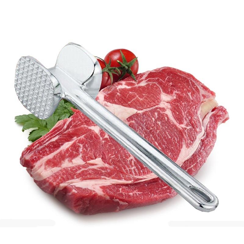 Steakzartmacher Aluminiumlegierung Fleischklopfer Einseitiger Hammer Rindfleisch Kochgeschirr Küchenzubehör