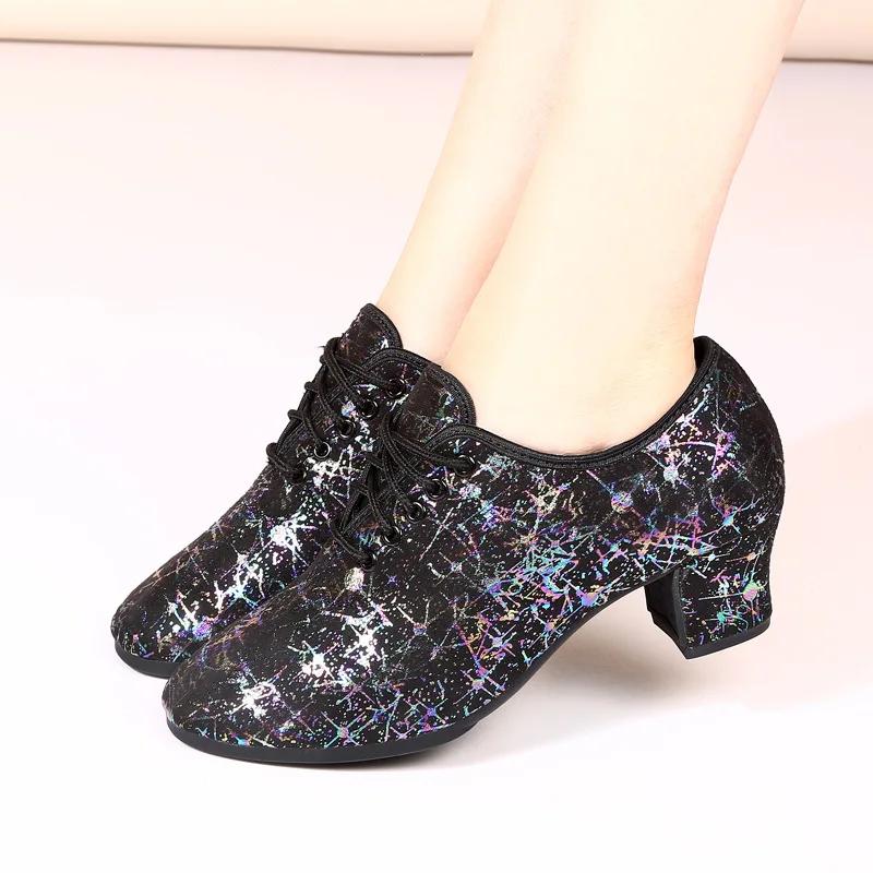 Scarpe da Ballo per Ragazze per Donne Signore Sala da Ballo Tango Moderno Danza Performance Scarpe da Pratica Tacchi 3.5/5CM Dropshipping