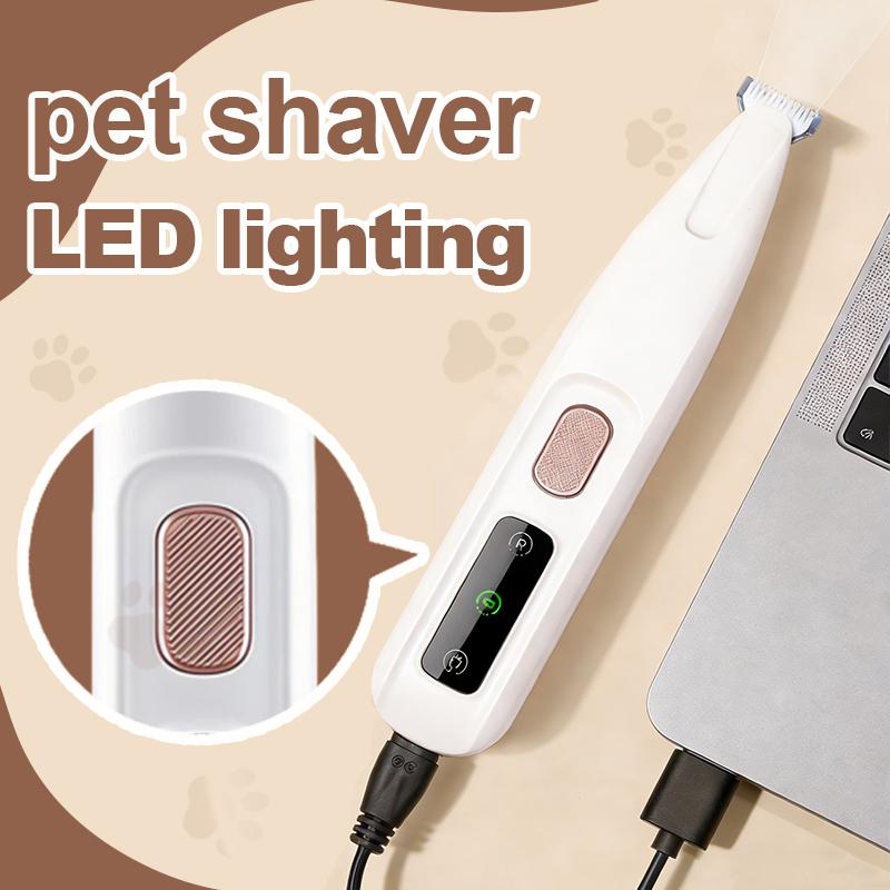 

LED Cat Grooming Clippers Laser Nail Trimmer, USB/Battery Quiet Safe Groomer, for Home/Professional Kittens/Cats 18mm