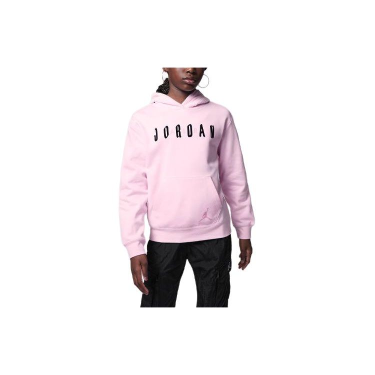 

Jordan Soft Touch Mixed Pullover Hoodie Letter Print Hoodie Kids Hoodies Pink 45C795-A9Y L