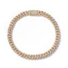 6mm Zircon Cuban Link Necklace & Bracelet: European/American Hip Hop Jewelry