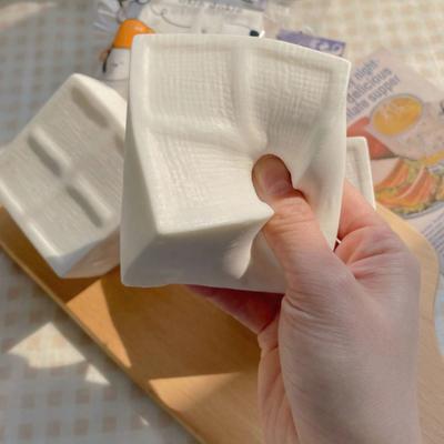 Tofu Squeeze Toy Healing Stress Reliever Thick Soft Stress Ball Fun Sensory Toy Decompression Gadget for Kids