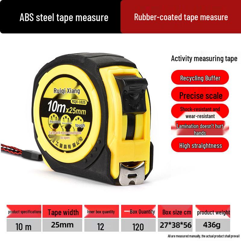Stainless Steel Tape Measure - 3m, 5m, 7.5m, 10m, Waterproof, Hardened Ruler for Home Use