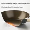 COOKER KING Titanium Ceramic Non-stick Flat Bottom Wok, 32cm