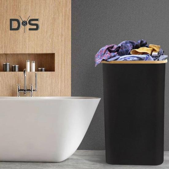 Laundry Hamper with Inner Pocket Large Capacity Moisture-Resistant Foldable Design Dirty Clothes Hamper Slim Laundry Basket