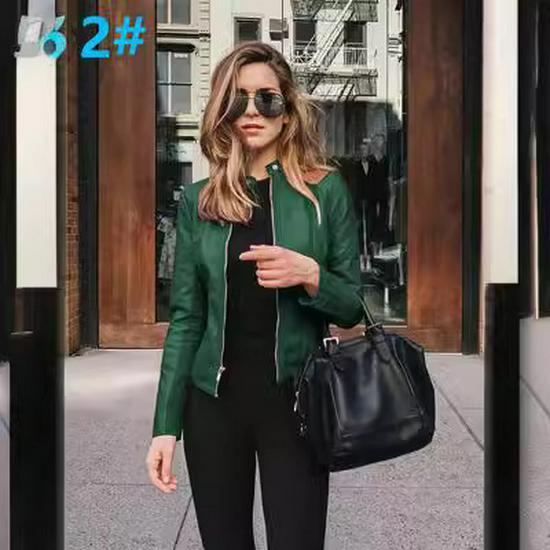 Podzim/Zima 2023 Dámská módní kožená bunda - Evropský a americký styl