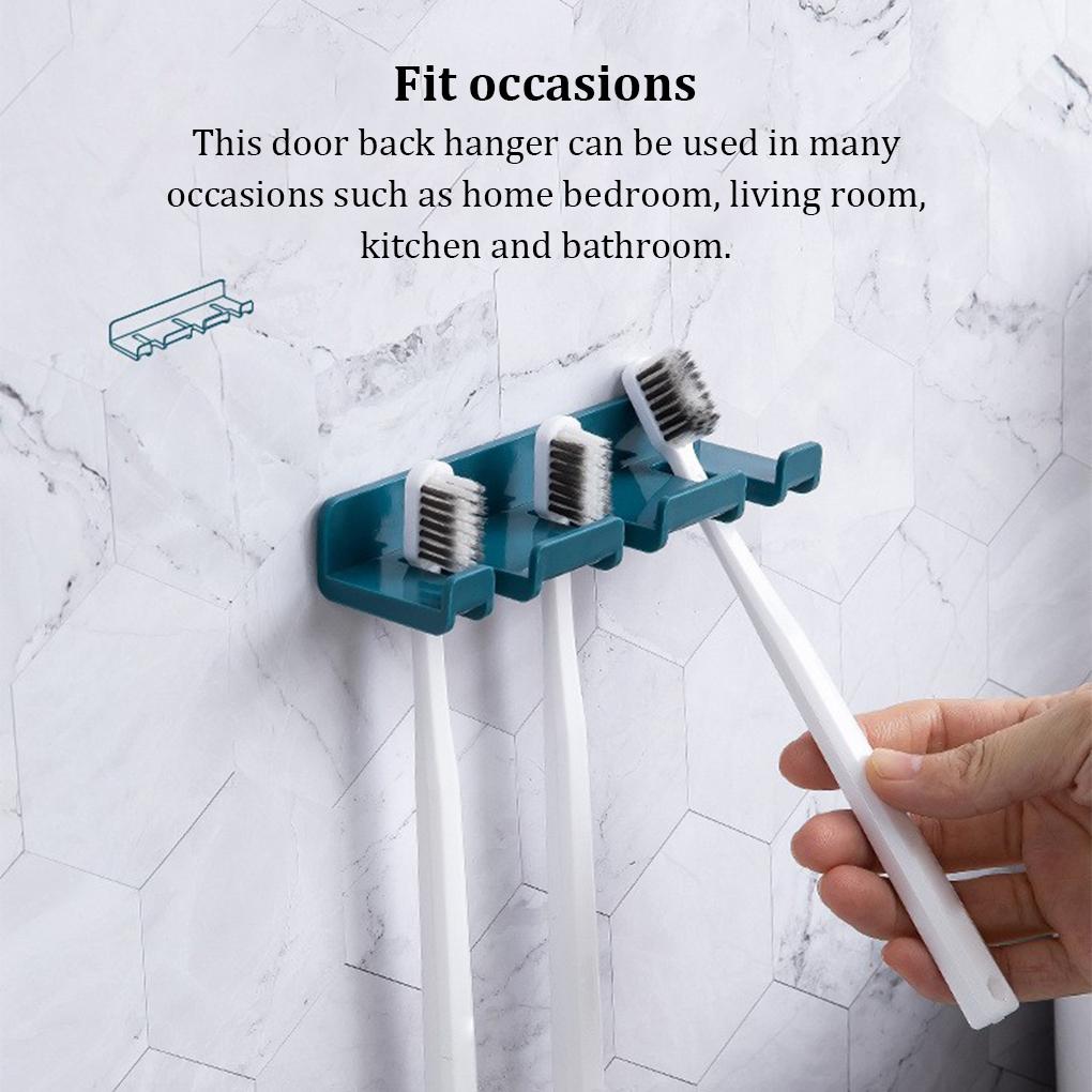 Wandmontierter, stanzfreier Hängehakenhalter, multifunktionale Kabelaufbewahrung, Türhänger, Haushalt, Badezimmer, Wohnzimmer
