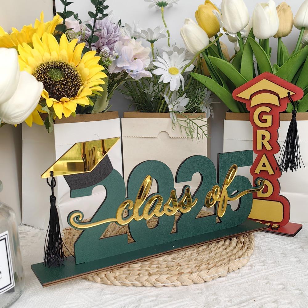 Festival Wooden Graduation Ornament Cartoon Graduation Desktop Decoration  Graduation Season