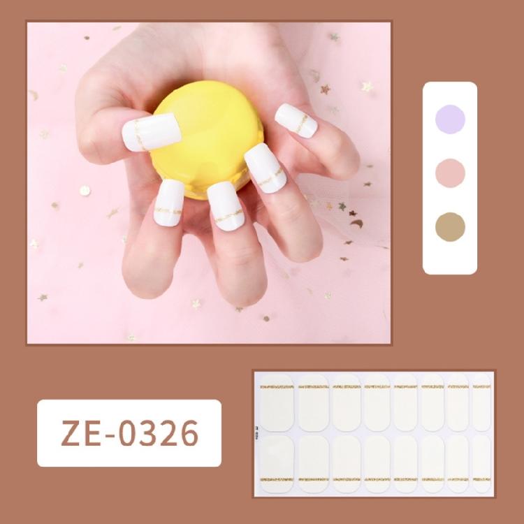 16 Streifen Nagellack-Aufkleber Nagelaufkleber Set für UV-Lampe Designer 3D Nägel Po