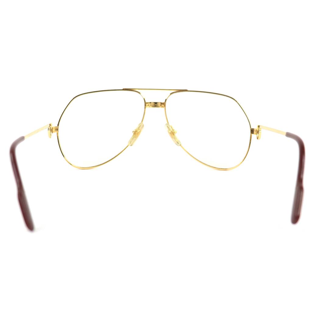 Great Cartier Glasses Trinity Two Bridges gold mens Used