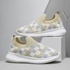 Casual shoes soft-soled one-pedal fly-woven shoes medium and large boys and girls sports shoes