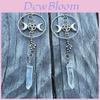 Geometric Moon Star Earrings Alloy Handmade Retro Style For Women Summer