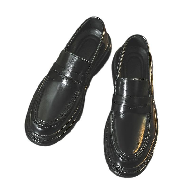 

Мужские туфли Весенние кожаные туфли Мужские корейские версии Модные деловые повседневные кожаные туфли Мужские свадебные туфли 3504-J 42 чёрный