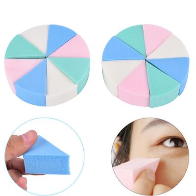 8ks Triangle Shaped Soft Magic Face Cleaning Cosmetic Puff Wash Face Makeup