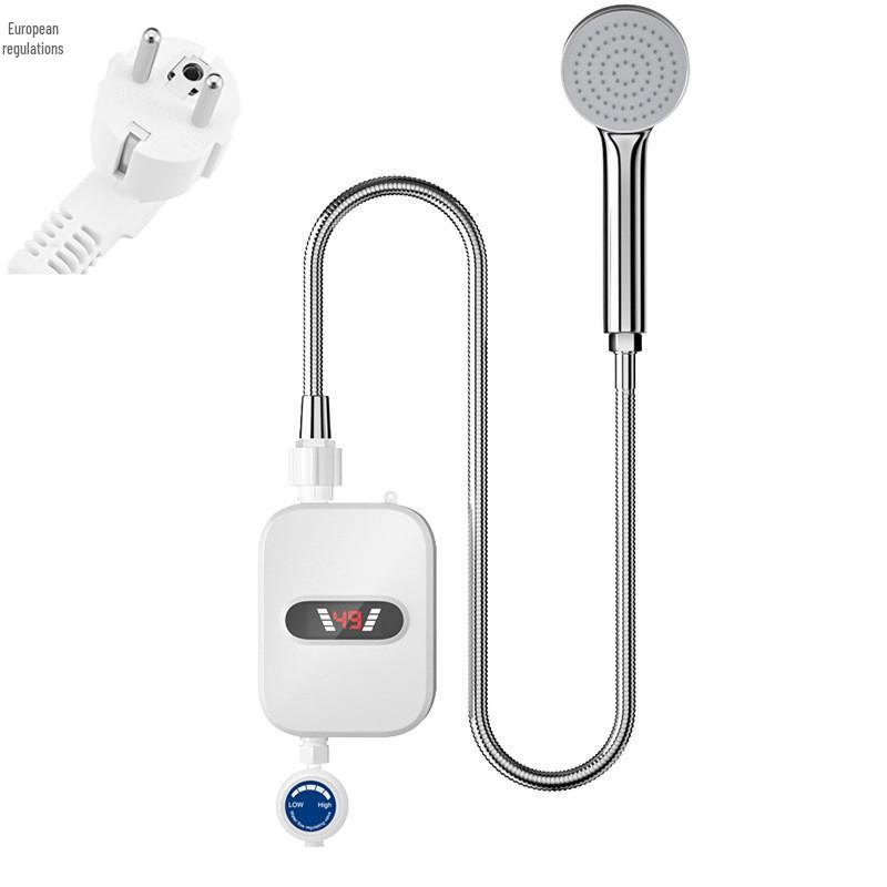 

Проточный электрический водонагреватель для кухни и ванной - Быстрый нагрев, душевая лейка и компактный дизайн