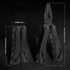Outdoor Emergency Tool Pliers Stainless Steel Blackened Multifunctional Pliers Portable Camping Folding Knife Pliers Tools