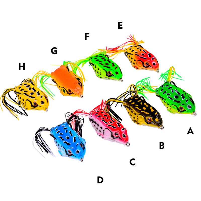 New! Thunder Frog Fishing Lure Lifelike Swimming Artificial Soft Bait With Double Hide Hook Fishing Gear