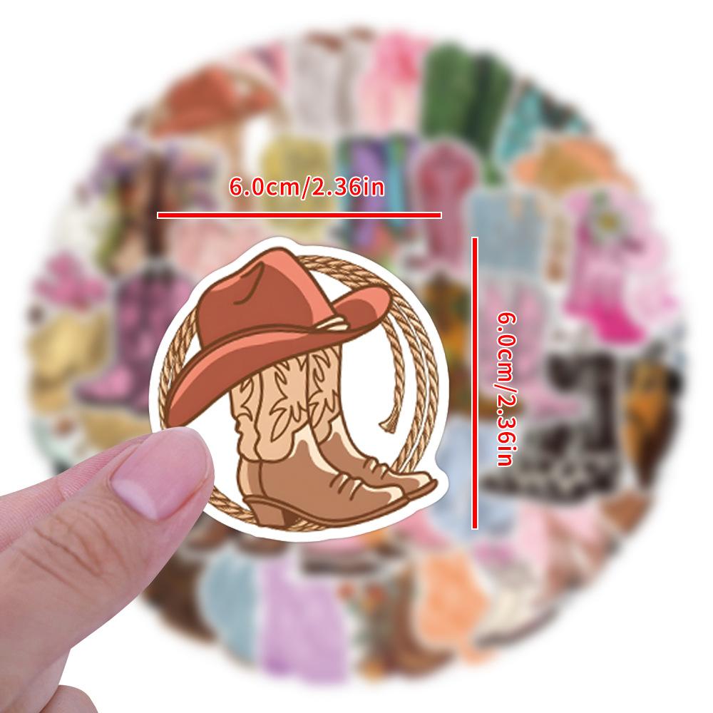 55 Cowboy Boots Cowboy Boots Graffiti Stickers Scooter Laptop DIY Stickers