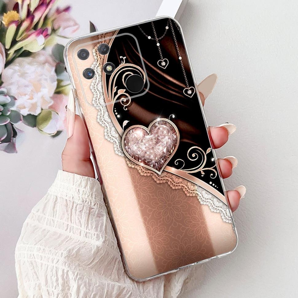 Soft Full RMX3430 Protective Cover For Realme Narzo 50A Casing Cat Pattern For Realme Narzo 50A Narzo50A Silicone Covers Case