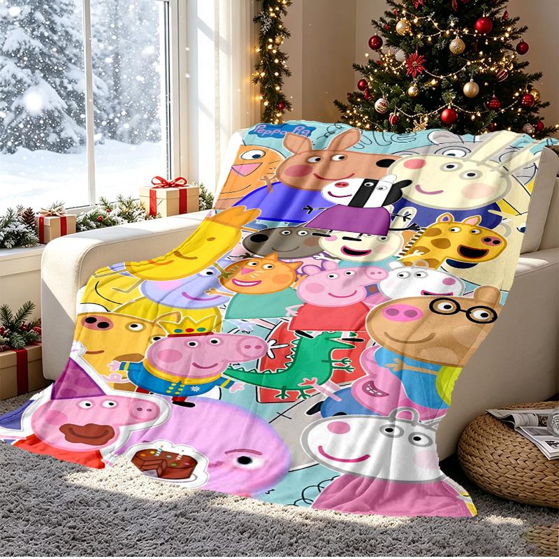 Cartoon animation Pattern Blanket for Home Decoration, Bed, Sofa, Car Travel, Camping, Suitable for All Seasons, Birthday Christmas Gift