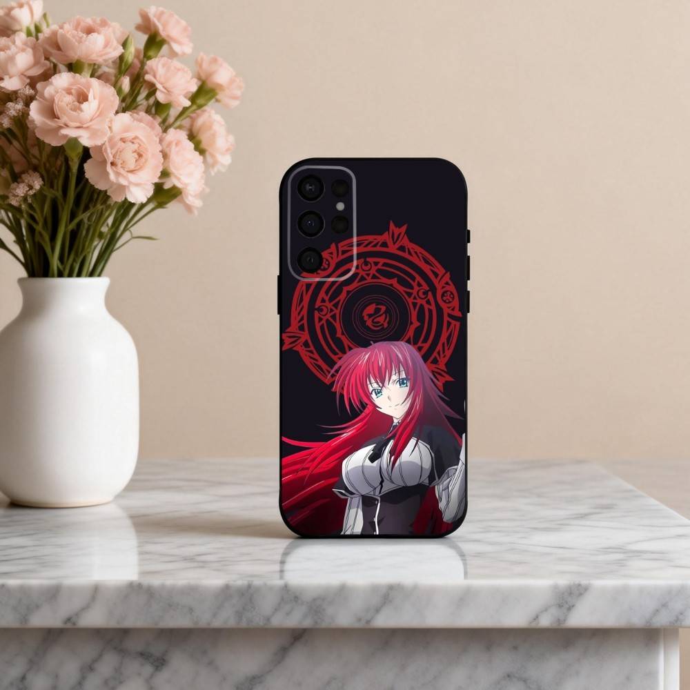 Anime E-Ecchi H-High S-School DxD Phone Case For Samsung S25,S24,S21,S22,S23,S30,Ultra,S20,Plus,Others Soft Black Case