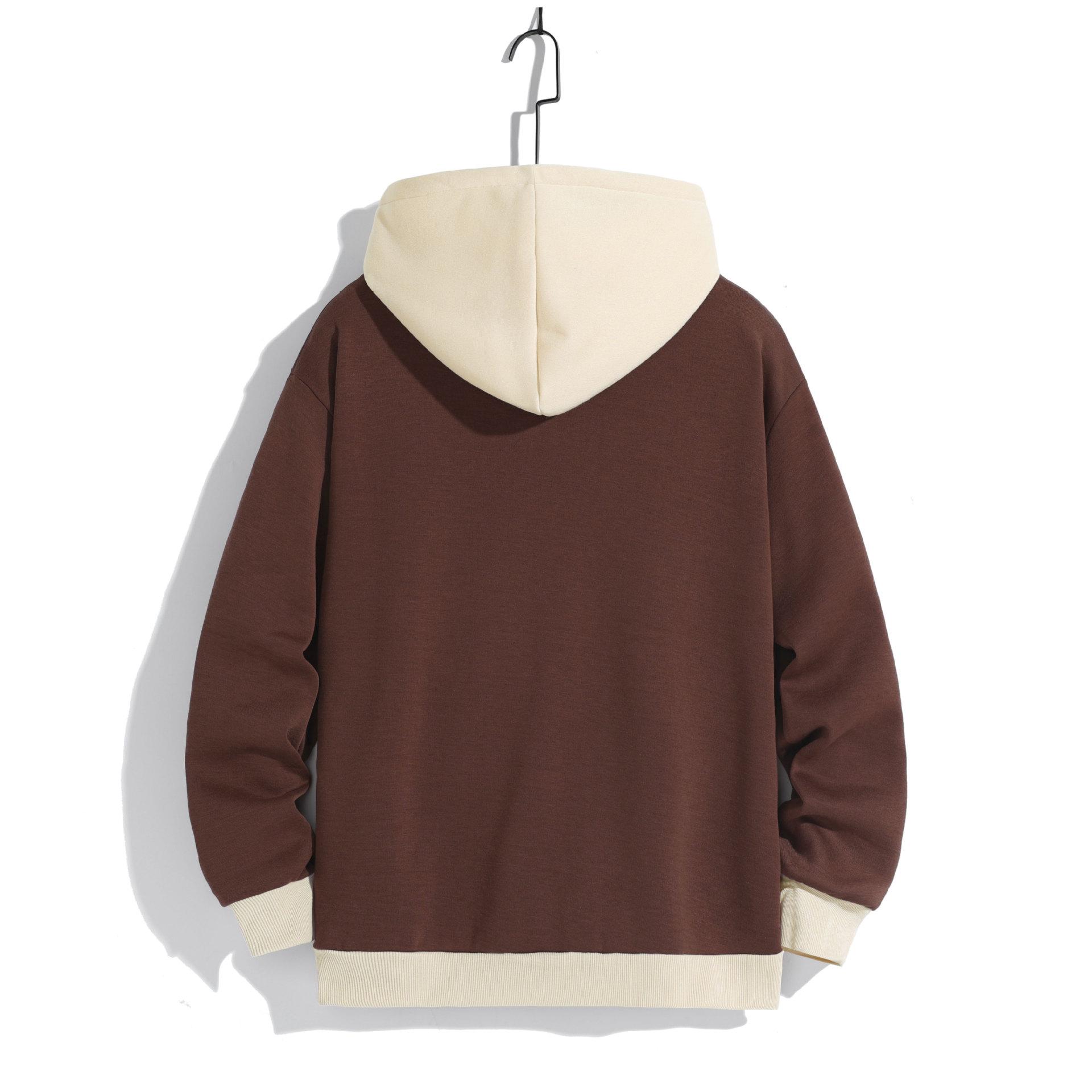 Мужская лоскутная толстовка с капюшоном — фото 9