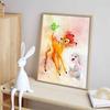 Diamond Painting Bambi Watercolor Style Healing Illustration Wall Decoration Full Diamond Cross Stitch DIY Gift Home Decoration