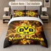 Custom Bedding Set Borussia Dortmund Pattern, Print Name Text 1 Duvet Cover Plus 2 Pillowcases Home Textile