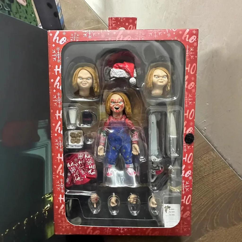 12CM Figure Christmas Chucky Christmas Version Edition Action Figure Model Toys Decoration Birthday Gift Friend