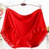 Large Size Women's Mid-waist Underwear Is Soft, Breathable, Comfortable and Skin-friendly, Daily with Lace Panties