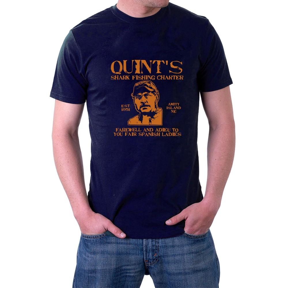 ВЫГОДНОЕ ПРЕДЛОЖЕНИЕ NAVY XXL Футболка Quint s для рыбалки на акул Дай им по зубам Футболка-трибьют Sillytees 2XL