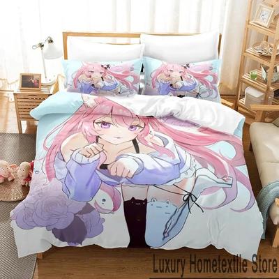 Ensemble de literie Anime Nonne Garçons Filles Taille Twin Queen Housse de couette Taie d'oreiller Lit Enfants Adulte Mode Textile de maison