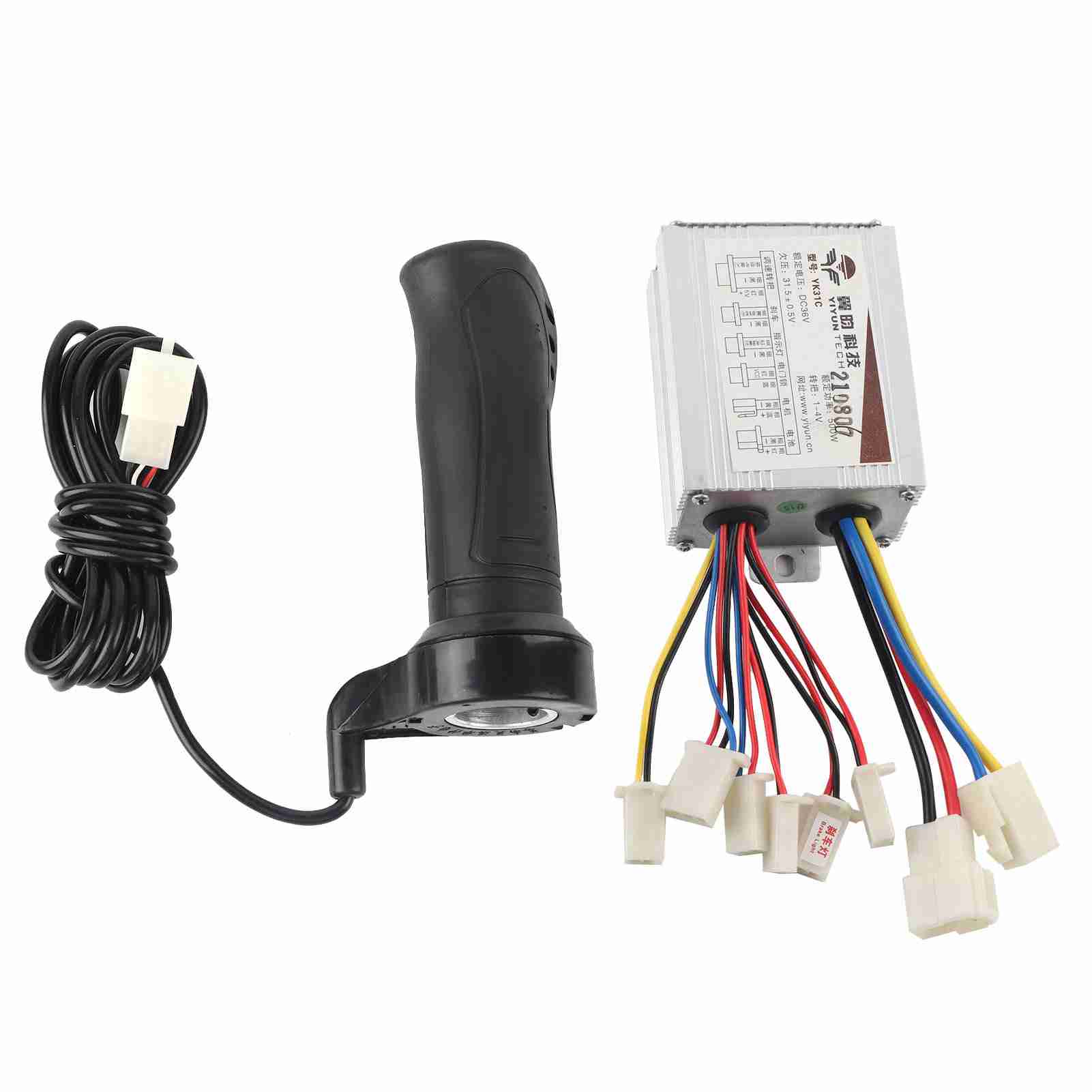 Electric Throttle Grip 500W Motor Brushed Speed Controller & Throttle Grip for Electric Scooter Tricycle