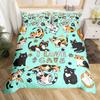 Dog Bedding Set King Full Kids Cute Cartoon French Bulldog Dogs Duvet Cover Watercolor Animal Comforter Cover Puppy Quilt Cover